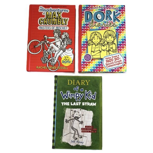 The Misadventures of Max Crumbly 3 & Dork Diaries 12 & Diary of a Wimpy Kid 3 - Picture 1 of 10